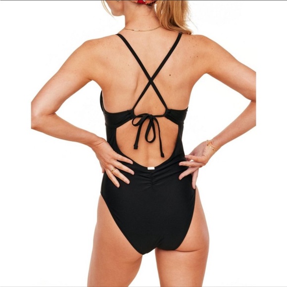Adore Me Women's Annabee One Piece Swimwear Jet Black. - Picture 2 of 10